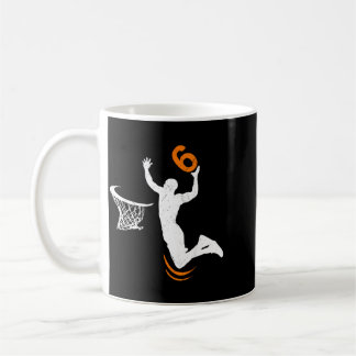 6-jähriger Baseball-Dunk 6. Geburtstagsfeier Junge Kaffeetasse