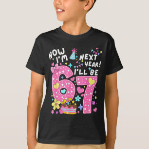 6-jähriger Geburtstag 67 Trend jetzt bin ich 6 näc T-Shirt