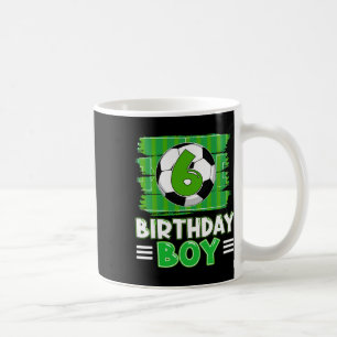 6-jähriger Geburtstags-Soccer-Junge 6. Party-Thema Kaffeetasse