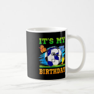 6-jähriger Junge Es ist mein 6. Geburtstag Fußball Kaffeetasse
