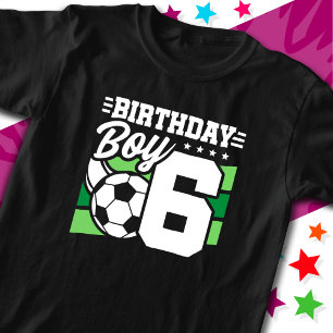 6-jähriges Fußball-Party 6. Geburtstag Junge T-Shirt