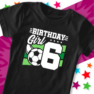 6-jähriges Fußball-Party 6. Geburtstagskind T-Shirt