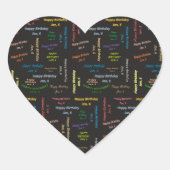 6. Januar Herz-Aufkleber (Vorderseite)