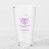 6. Jubiläum 6 Jahre Amethyst lila Sitte Glas (Rückseite)