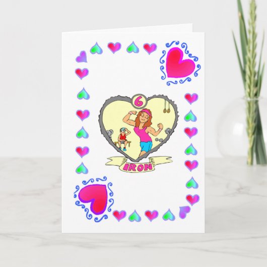 6. Jubiläum - Eisen Karte (Vorderseite)