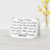 6. Juni Bibel Geburtstagskarte mit Matthew Vers Karte (Gelbe Blume)