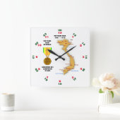 6 KAMPAGNE STARTEN VIETNAM KRIEG VETERAN QUADRATISCHE WANDUHR (Zuhause)
