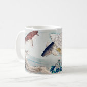 6 Karpfen Schwimmen von Yoshitoshi Kaffeetasse (Vorderseite Links)