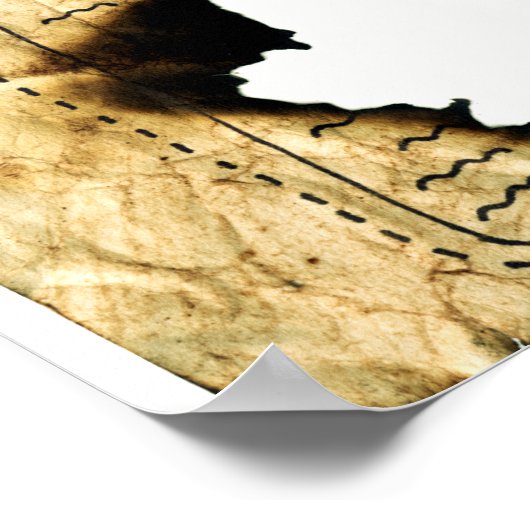 6. Karte des Vergessenen Reiches Poster (Ecke)