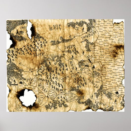 6. Karte des Vergessenen Reiches Poster (Vorne)