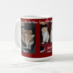 6 Katzen Foto und Name, Andenken, Erstelle dein ei Kaffeetasse
