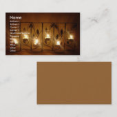 6 Kerzen-Visitenkarte Visitenkarte (Vorne/Hinten)