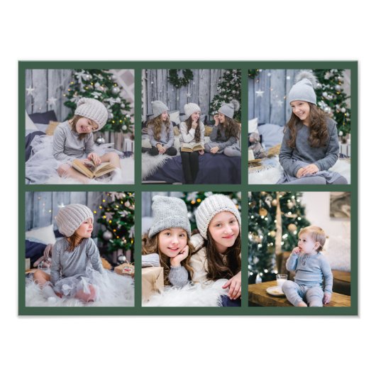 6 Kids Foto Shoot Gallery Anzeige Baum Grün (Vorne)