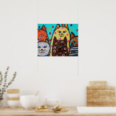 6 KITTENS POSTER (Küche)