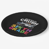 6. Klasse der Lehrer auf 6. Stufe Pappteller (Schrägansicht)