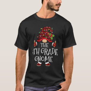 6. Klasse Gnom Büffel Karo Passende Familie Chri T-Shirt