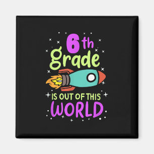 6. Klasse ist aus diesem Weltklasseraketen-Costu Magnet