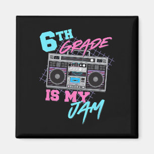 6. Klasse ist meine Marmelade Vintag 80er Boombox  Magnet