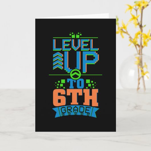 6. Klasse Karte (Gelbe Blume)