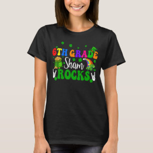 6. Klasse Kleeblatts Funny Rock Hands Kleeblatts P T-Shirt