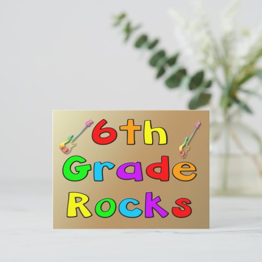 6. Klasse Postkarte (Stehend Vorderseite)