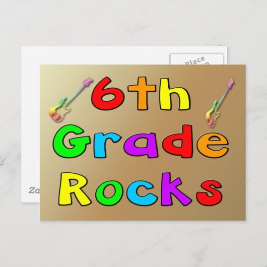 6. Klasse Postkarte (Vorne/Hinten)