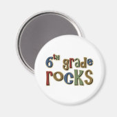 6. Klasse Rocks 6. Magnet (Vorderseite/Rückseite)
