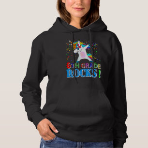 6. Klasse Rocks Dabbing Einhorn für 6. Klasse Te Hoodie