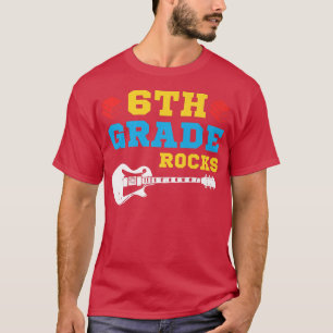 6. Klasse Rocks Gitarre Zurück zur Schule Sith Gra T-Shirt