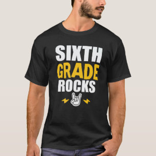 6. Klasse Rockt Zurück zur Schule Musiklehrer Schü T-Shirt