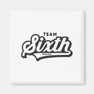 6. Klasse Team Schule Lehrer Sechste Baseball Stil Magnet