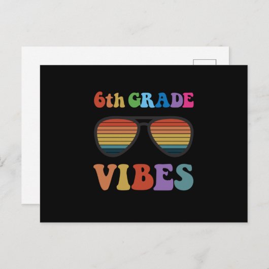 6. Klasse Vibes Postkarte (Vorne/Hinten)