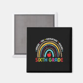 6. Klasse, wo das Abenteuer beginnt, Regenbogen-Le Magnet (Vorderseite/Rückseite)