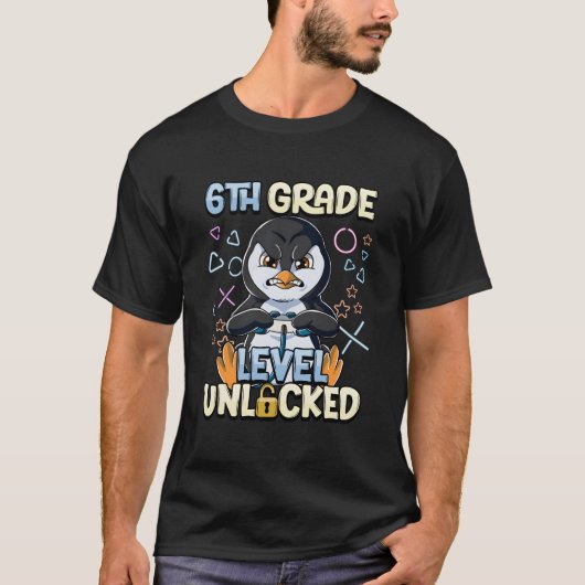6. Klassenstufe freigeschaltet T-Shirt (Vorderseite)