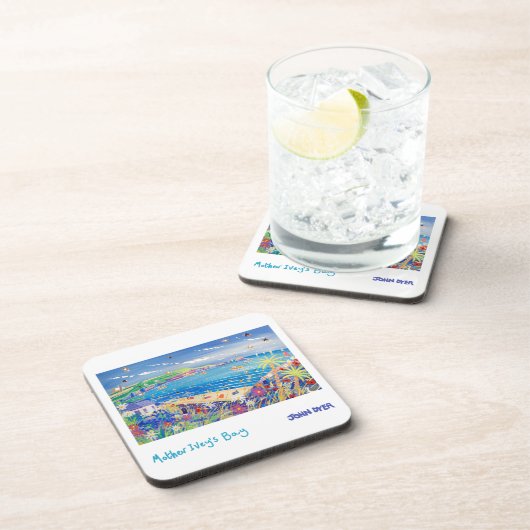 6 Kunst-Untersetzer: Mutter Iveys Bucht Cornwall Untersetzer (Rechte Seite)