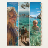 6 lange vertikale Streifen Boho Foto Planer (Rückseite)