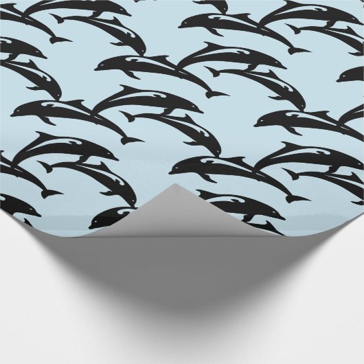6 Leaping Porpoises Thunder_Cove Geschenkpapier (Ecke)