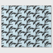 6 Leaping Porpoises Thunder_Cove Geschenkpapier (Flach)
