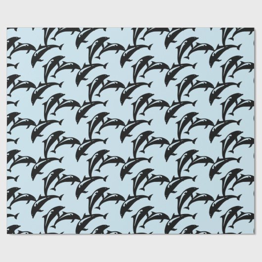 6 Leaping Porpoises Thunder_Cove Geschenkpapier (Flach)