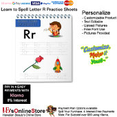 6 Learn To Spell Letter R Teacher Home Schooling