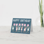6 Letter Name Happy Birthday Card Karte (Vorderseite)