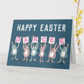 6 Letter Name Happy Oaster Card Karte (Gelbe Blume)