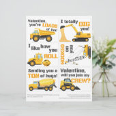 6 LKW-Klassenraum Valentinskarte Briefbogen (Stehend Vorderseite)