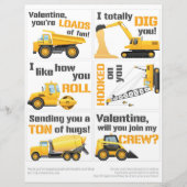 6 LKW-Klassenraum Valentinskarte Briefbogen (Vorderseite)