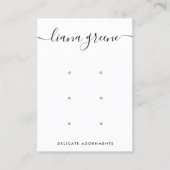 6 Loch, 3 Set Visitenkarte (Vorderseite)