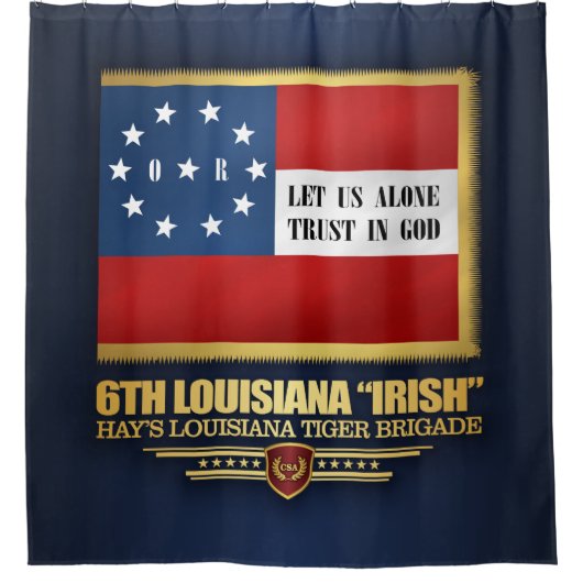 6. Louisiana "Irish" Infanterie Duschvorhang (Vorderseite)