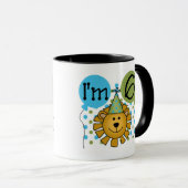 6. Löwe-Geburtstag Tasse (VorderseiteRechts)