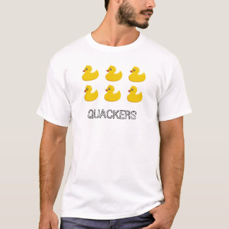 6 lustige gelbe Ducky QUACKERS Gummiente T-Shirt