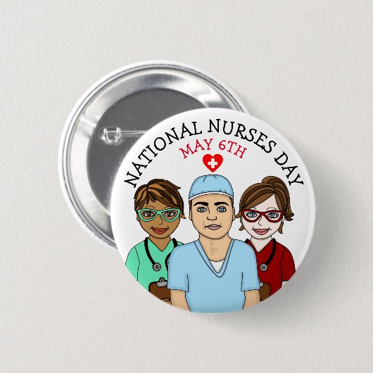 6. Mai Button (Vorne & Hinten)