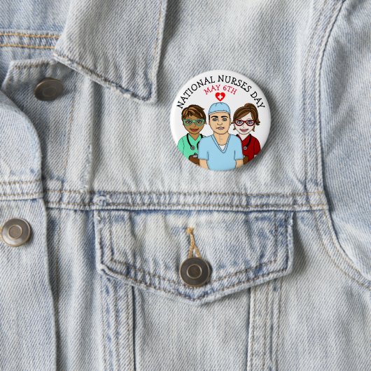 6. Mai Button (Beispiel)